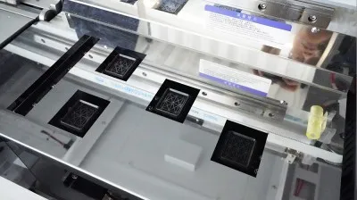 High precision machinery ink station