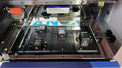 High precision machinery ink station